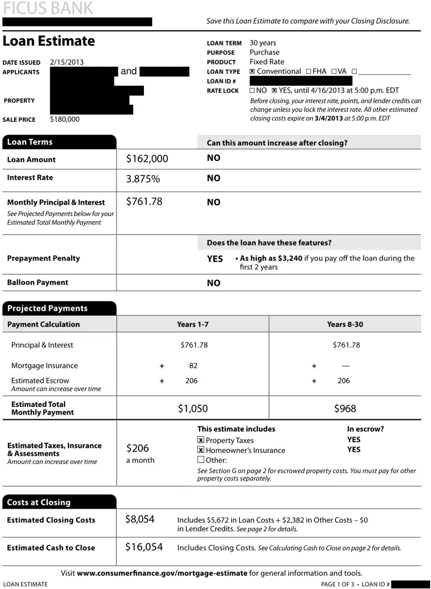 Page 1, redacted by Cover