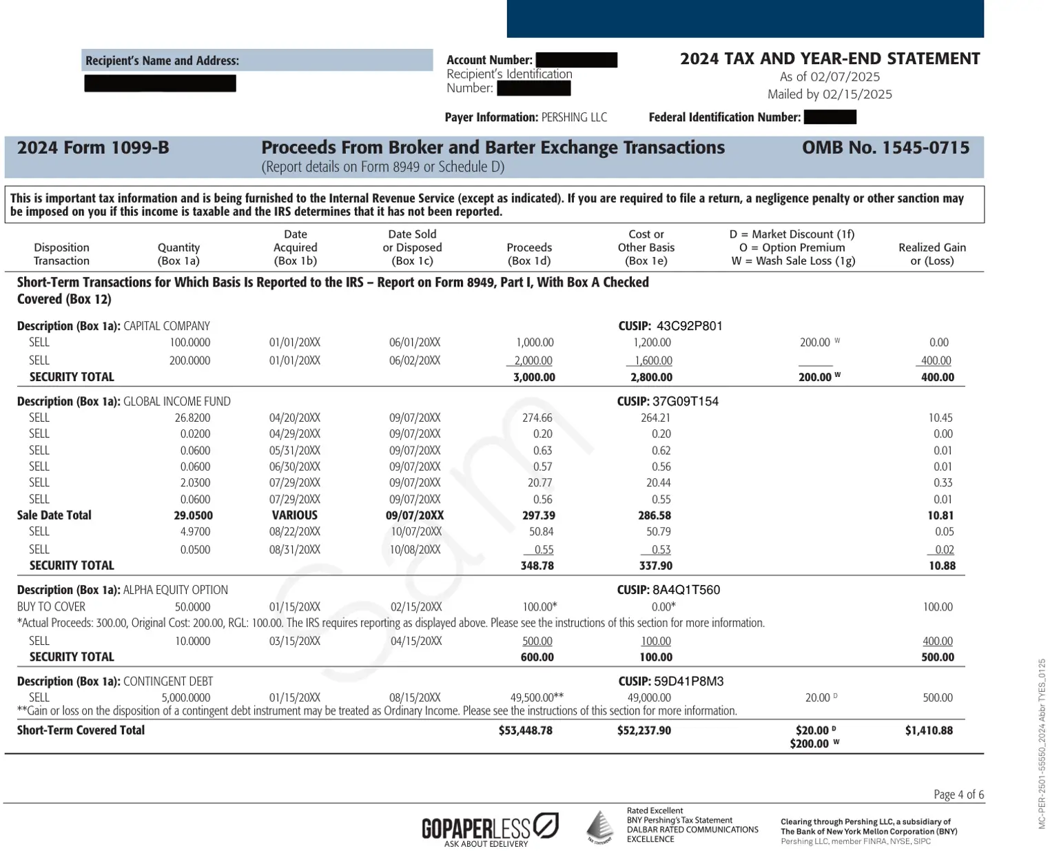 Page 6, redacted by Cover